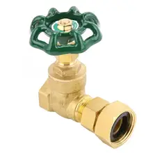 Латунный клапан ворот Резьбовая ручная задвижка вода масло Газ 1/" DN15