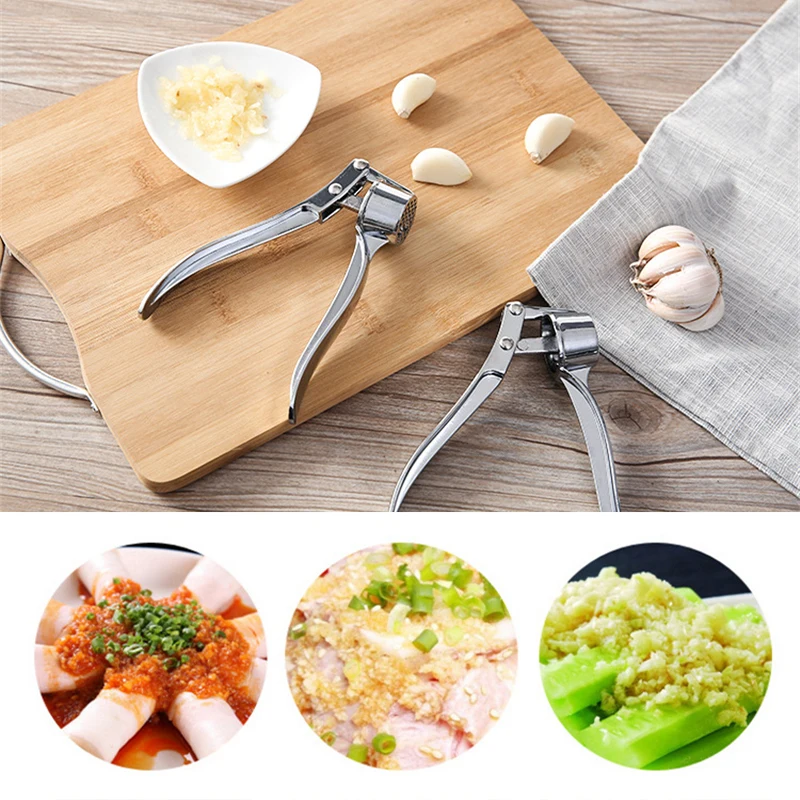 Imitating Stainless Steel Garlic Press Crusher Kitchen Cooking Vegetables Ginger Squeezer Masher Handheld Ginger Mincer Tools