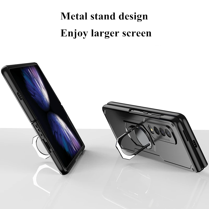 Armor Ring Holder Case For Samsung galaxy Z Fold Series