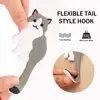 Cartoon Animal Wall Decorative Hook, Cat, Dog, Bird, Bear, Raccoon, Whiteboard Sticker, Refrigerator Kids Gifts, Home Decoration 3