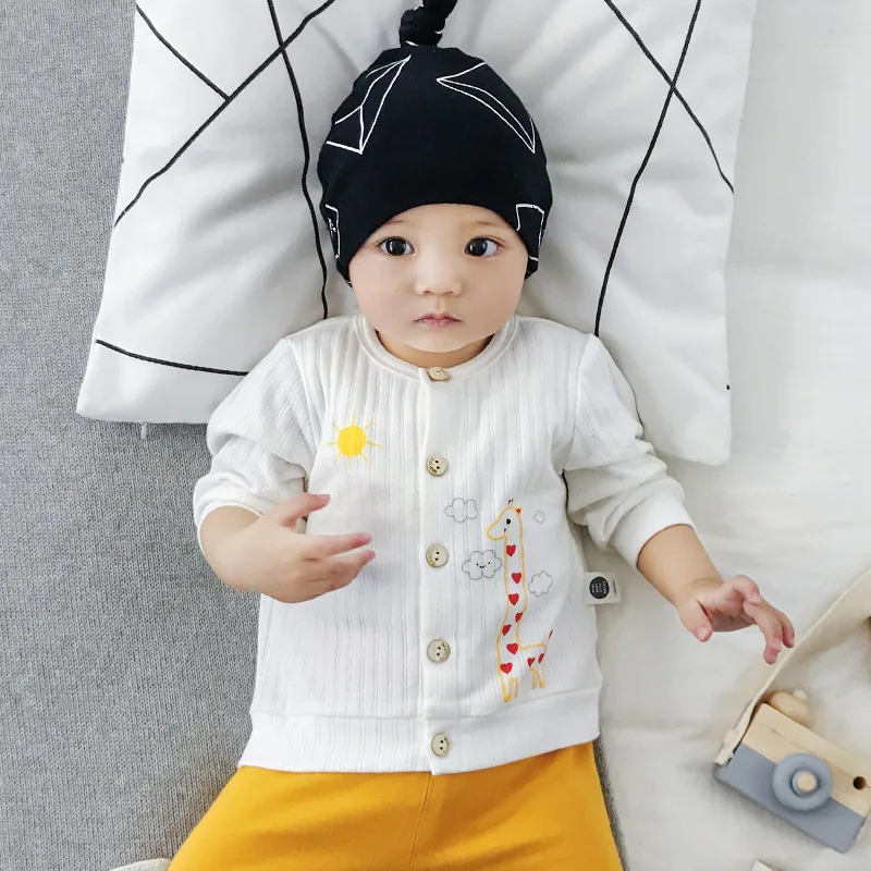 Детская одежда Mini Babe; Детский кардиган; вязаная куртка; осеннее пальто для мальчиков и девочек; модная весенняя одежда для младенцев