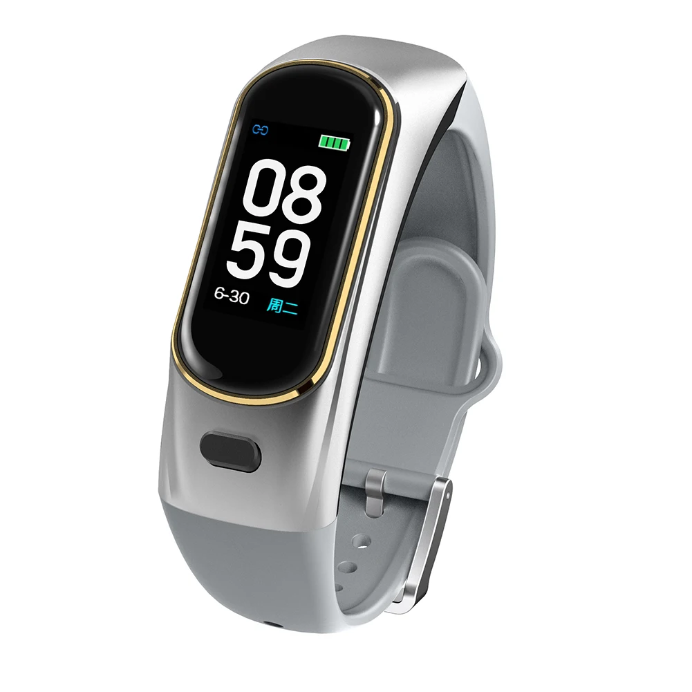 2 in 1 Bluetooth Smart Wristband Smart Bracelet Fitness Track Smart Band Heart Rate Activity Bracelet Sport Smart Bracelet