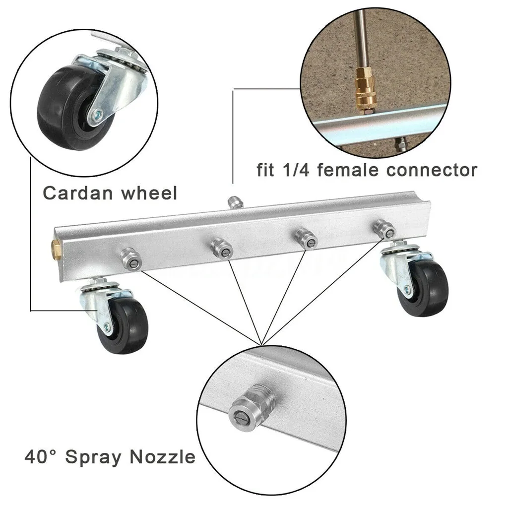 

High Pressure Cleaner Washer Kit 1/4" Interface With 2pcs Connect Rods Bars Durable Tool Parts Accessories