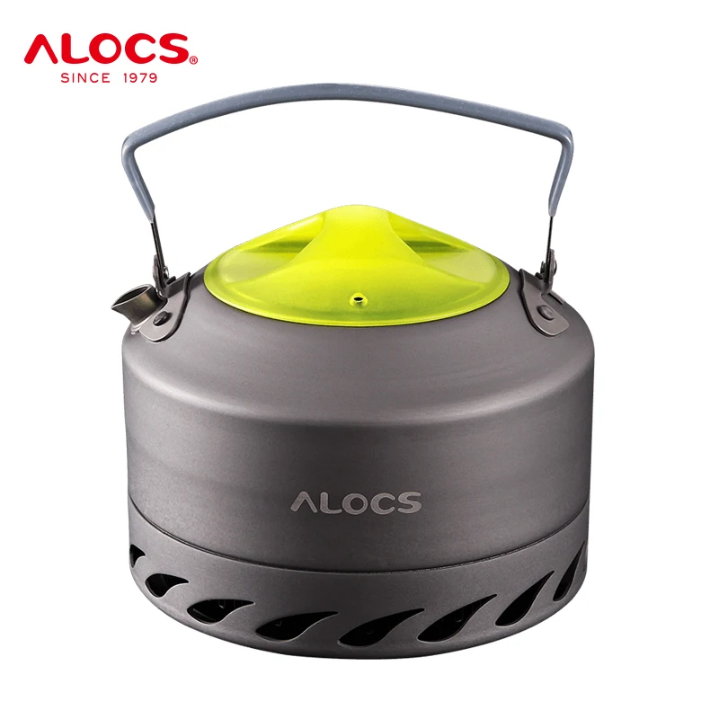 Outdoor 1.1L Portable Aluminum Water Kettle Camping Hiking Teapot Coffee Pot