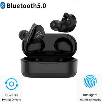 

New TRN T200 TWS Bluetooth Earphoned 5.0 QCC3020 Touch control IPX5.0 Hybrid Drivers Earphone Support Aptx/AAC/SBC Apt-x V5.0