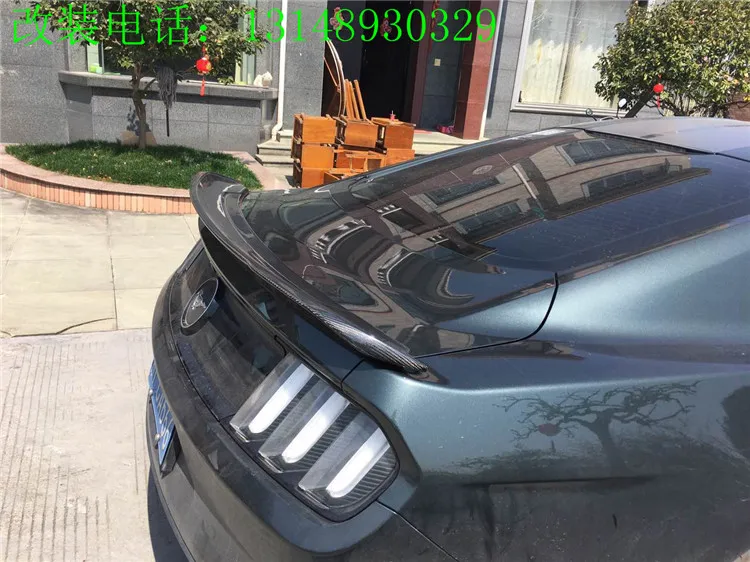Подходит для mustang 15-17 350 углеродного волокна спойлер крыло хвост
