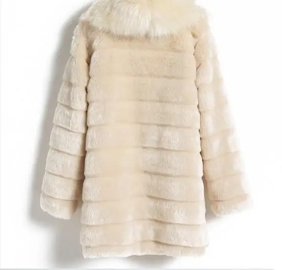 Пушистая зимняя женская куртка из искусственного меха manteau femme hiver меховое пальто пушистое пальто Плюс Размер Теплый искуственный мех верхняя одежда Z131