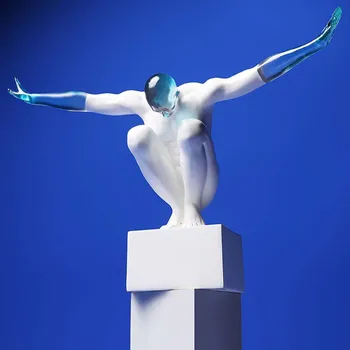 

European Rhythmic Gymnast Character Statue Modern Resin Character Sculpture Desktop Ornament Home Decoration Accessories