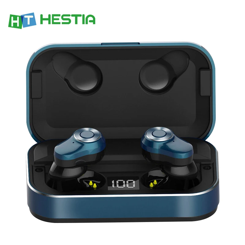 

Bluetooth Earphones Touch Control Wireless 5.0 Headphones TWS Earphone Auto Pairing Headset Earbuds with LED Display Power