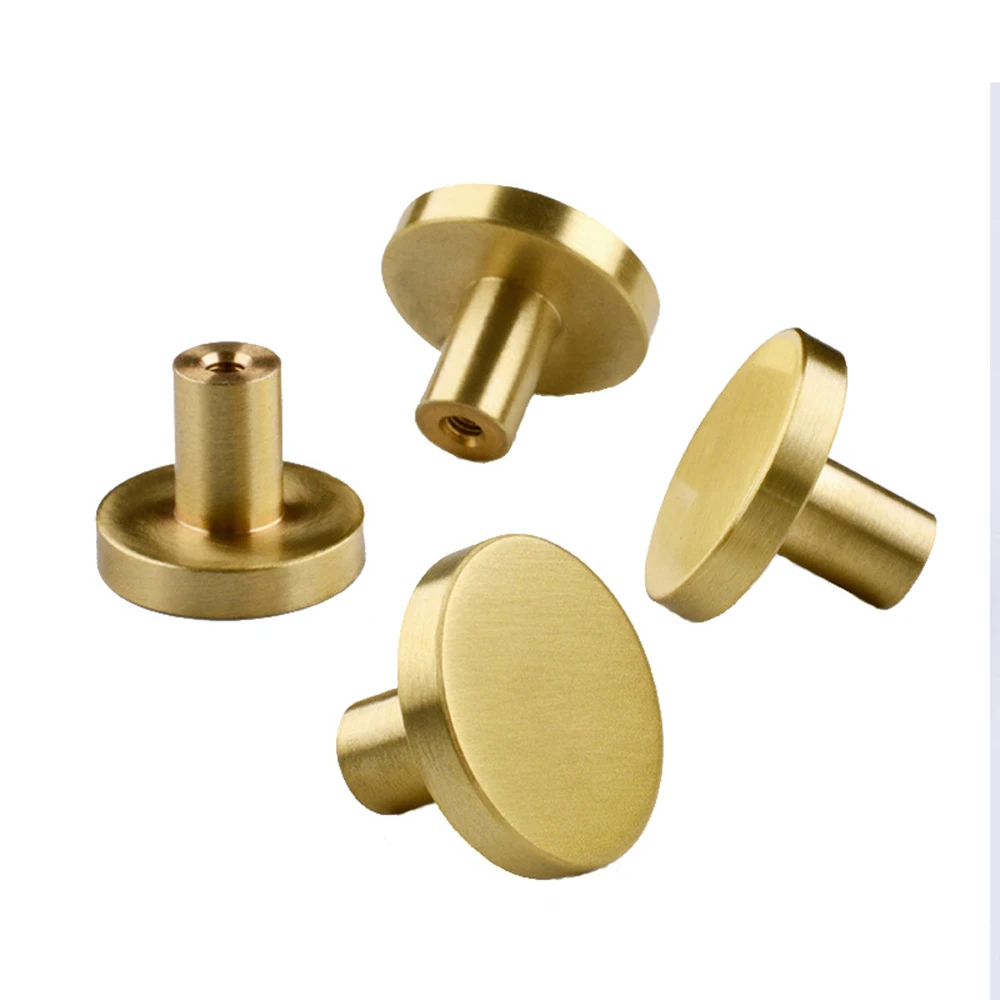 2pcs Lot Vintage Solid Brass Cabinet Knob Handle Dresser Knobs
