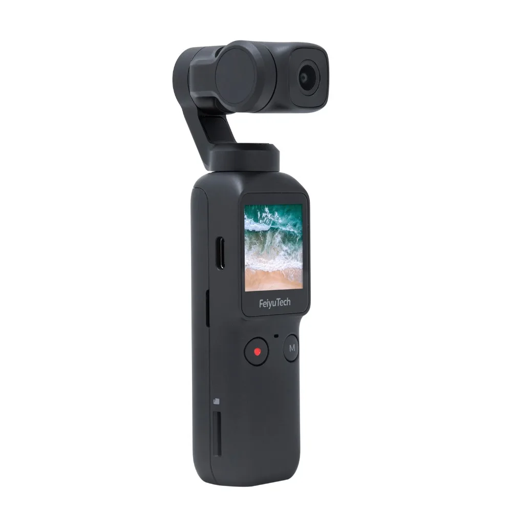 US $256.49 Feiyutech FEIYU Pocket Camera 3Axis 4K HD Handheld Gimbal Camera Stabilizer BuiltIn WiFi Control 120 Wide Angle Smart Track