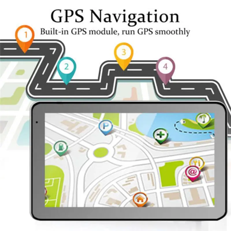 7 дюймов 256+ 8 Гб портативный HD сенсорный экран автомобильный gps навигатор автомобильный компас Североамериканская/Южно-американская карты Европы спутниковая навигация