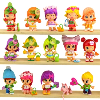 Pinypon español-figuras de bloques de construcción para niños y niñas, figuritas de bloques de construcción, lote de 5/10/15 uds, color rosa, amarillo y naranja