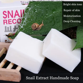 

2019 Anti-acne Oil-control Snail Recovery Handmade Soap Oil-control Face Soap Handmade Soap Face Cleansing
