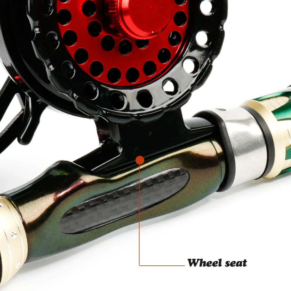 Sougayilang 6+1BB Raft Fishing Reel Baitcasting Right Fly Fishing Wheel Ice Trolling Reels Fishing Gear Tool In Pouch Pesca