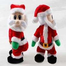 Испанские электрические игрушки Санта-Клауса, креативные скрученные музыкальные куклы Санта-Клауса, рождественские украшения