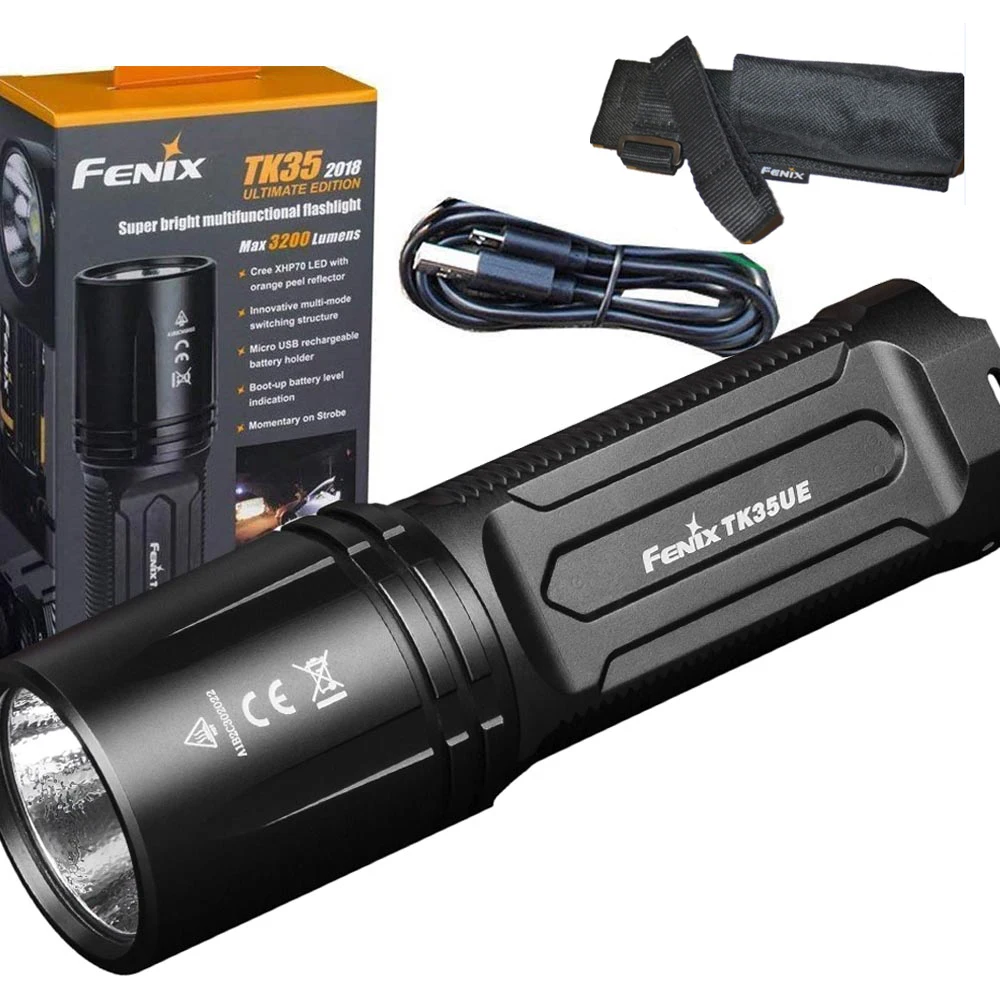 Fenix TK35 2018 3200 люмен Ultimate Edition (TK35UE) USB Перезаряжаемый тактический светодиодный
