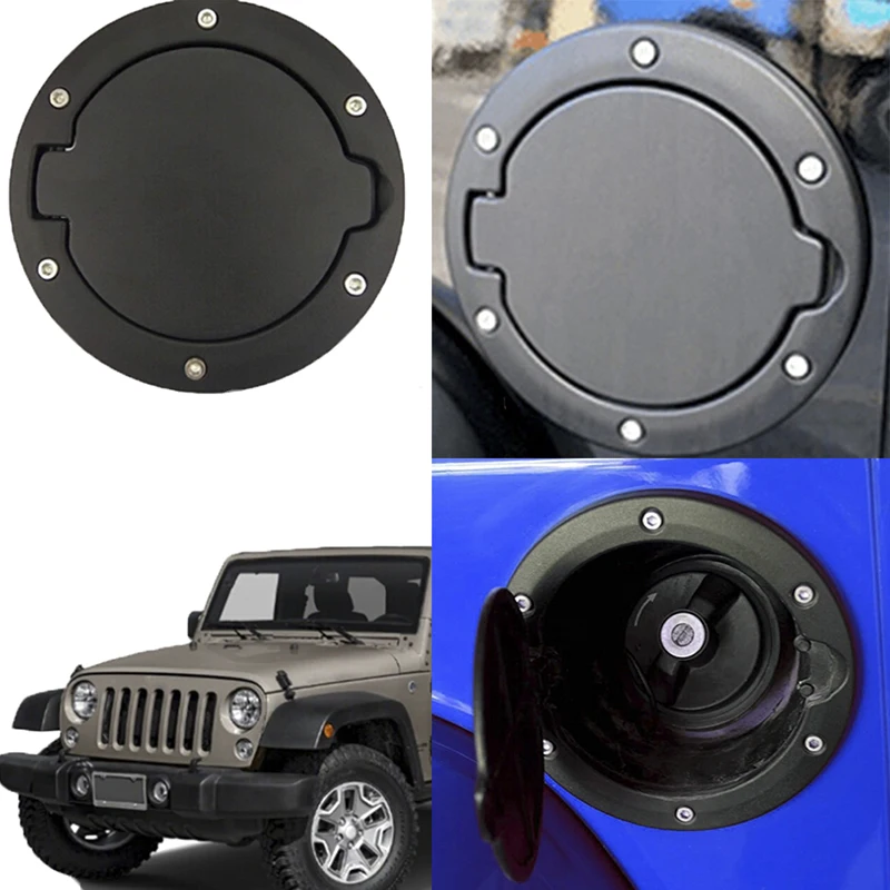 1 шт. крышка топливного бака черная наполнителя газового 2/4 дверь для Jeep Wrangler |