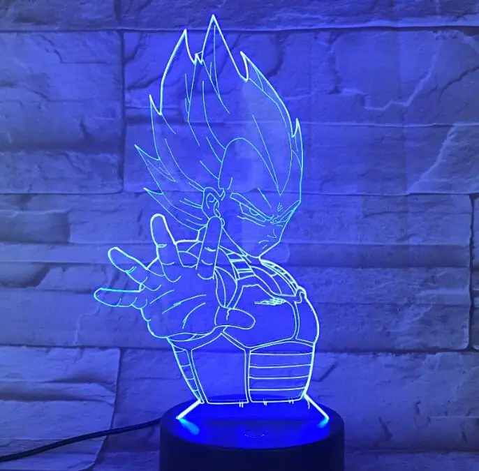 Model 1 Dragon Ball 7 цветов Изменение 3D цветной ночной Светильник стереоскопическая визуальная иллюзия Лампа USB 3AA батарея светодиодный светильник Декор Светильник GX-813 - Испускаемый цвет: Model 1