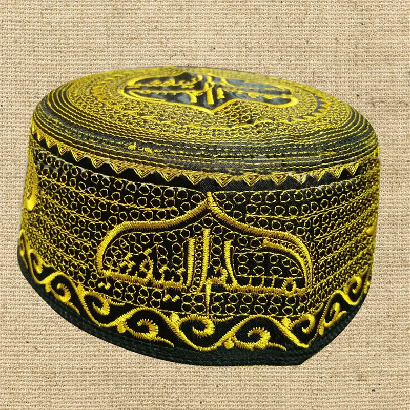 Qlychee мусульманские шляпы для молитв Индии куфи тюрбан мужской ислам ic мусульманский головной убор Саудовской Аравии топи ислам молитвенные шапочки под хиджаб Атласная шапочка