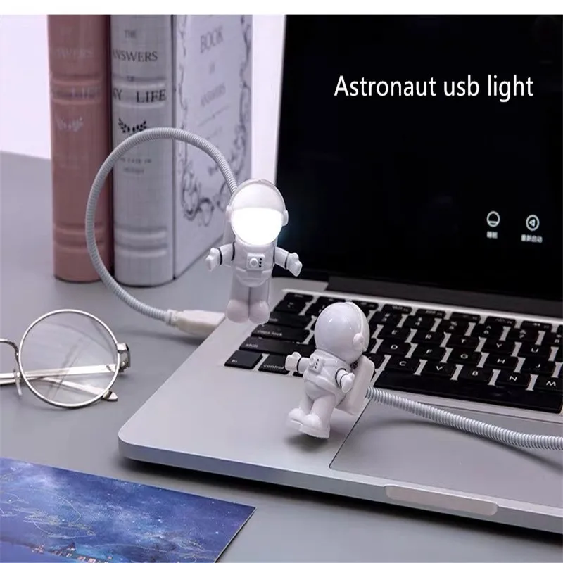  Spaceman Astronaut Night Light USB Tube DC 5V LED Portable Computer Desk Lamp Astronaut Laptop PC N - 4000291260899