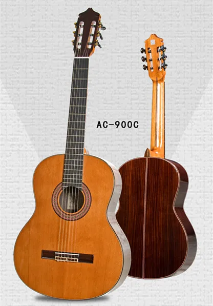 handmade nylon strings Avila AC-900 classical guitar 100% All Solid Wood acoustic free shipping | Спорт и развлечения