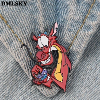 

DMLSKY Movie character Metal Pins High quality Enamel Brooches for Women Men Lapel Pin Backpack Badge Denim Pin M4302
