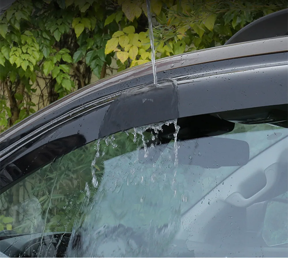4PCS Car Side Window Deflector Visor Guard Vent Awnings Shelters For Nissan Qashqai 2015-car window deflectors