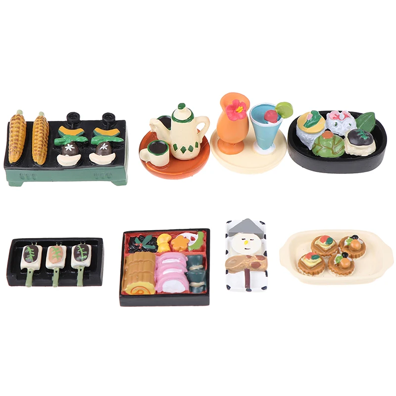 

DIY Accessories Baby Gift Simulation Coffee Cake Figures Food Dessert Miniature Figurine Pretend play Kitchen Toy Doll House