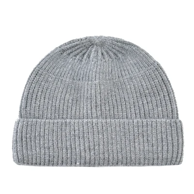 Вязаные шапки Skullies для женщин и мужчин, модные вязаные шапки Skullcap для мальчиков и девочек, хип-хоп однотонные шляпы для влюбленных, повседневные Gorras - Цвет: Gray2