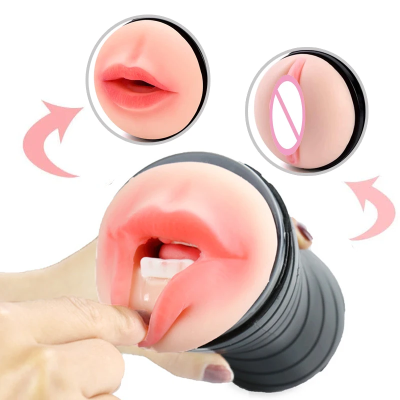 Реалистичный рот минет Мужской мастурбатор женщина глубокая Вагина мягкая