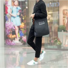 Модная креативная складная сумка для продуктов, складной органайзер для покупок, многоразовая сумка на плечо, Большая вместительная сумка с ручкой