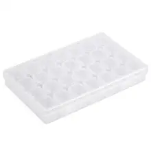 Коробка для сверления ногтей пластиковая пустая коробка можно открыть отдельно, чтобы закрыть ящик для хранения 28 квадратная коробка пластиковый контейнер для хранения