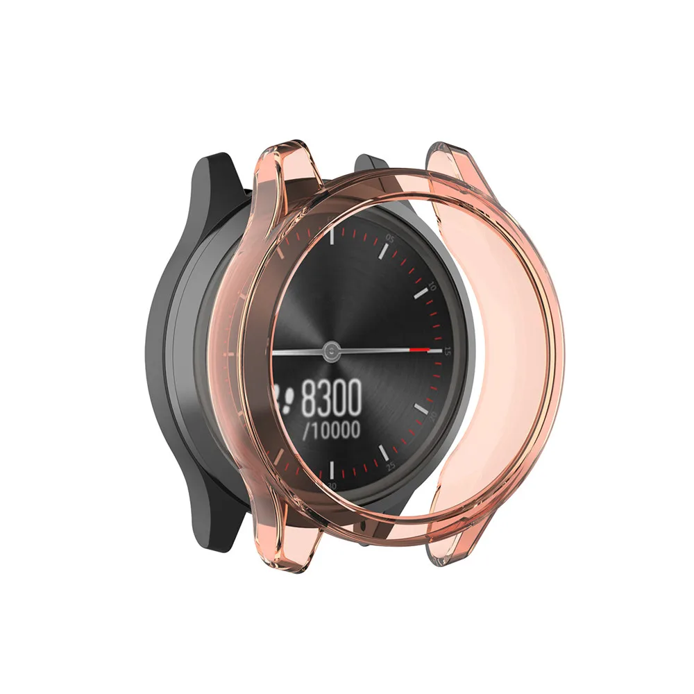 Soft TPU Transparent Protective Case for Garmin vivomove 3/Garminmove 3 Smart Watch Cover Screen Protector for Garmin vivomove 3