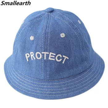 

2020 Children Sun Hat Letters Cowboy Bucket Hats Spring Summer Baby Boy Sun Hats Girl Sun Beach Caps Autumn Kids Fisherman Hats