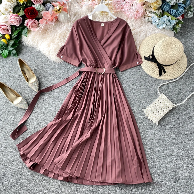 Summer Dress Women Clothes 2020 Korean Vintage Women's Dresses Beach Dress Vestidos Mujer ZT5153 _ - AliExpress Mobile