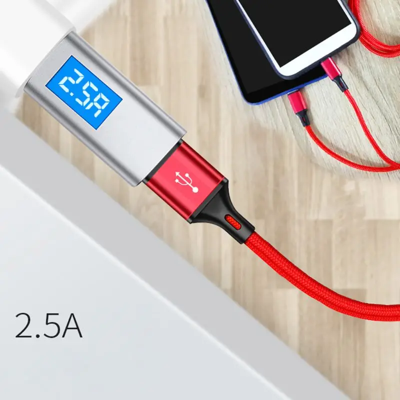 Кабель для зарядки с разъемом типа A и двумя разъемами C USB C сплиттер папа-папа Y провод для Samsung Huawei Xiaomi HTC Android мобильный телефон планшет