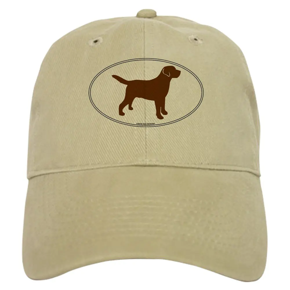 Бейсбольная кепка с контуром шоколадной лаборатории