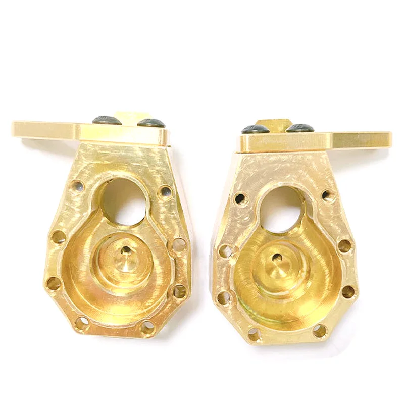 

2PCS Counterweight Climbing Car Accessories Heavy Duty Brass Front Steering Knuckle Set for TRAXXAS TRX4 1/10 RC Crawler