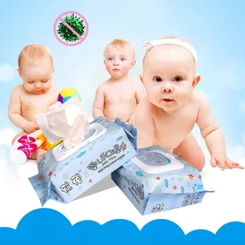 

1pack Baby Antibacterial Wet Wipe Tissue 90 Wet Wipes per Pack Clean Hand Sterilization Alcohol Swabs Hand Skin Cleaning Care