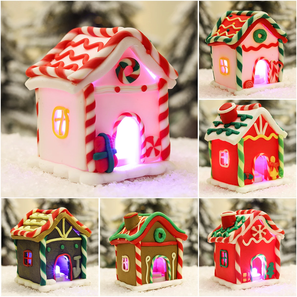 A Christmas Cottage 2022 Christmas Cottage Ornaments Merry Christmas Decorations For Home Xmas  Navidad Noel Gifts Happy 2022 New Year Home Decoration|Cartoon Hats| -  Aliexpress