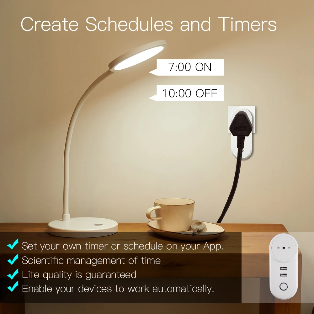 ELE ZigBee3.0 Dual USB Sem Fio Tomada