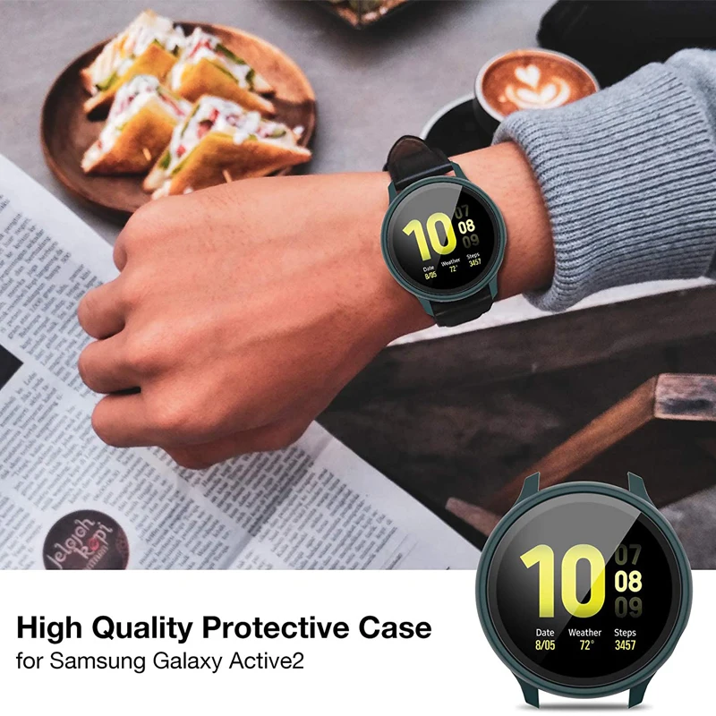 Glass Screen Pelicula Watch Case For Samsung Galaxy Active 2 40-44MM Cover Bumper Accessories clock Protector Smart Accessory Glass Screen Pelicula Watch Case For Samsung Galaxy Active 2 40-44MM Cover Bumper Accessories clock Protector Smart Accessory