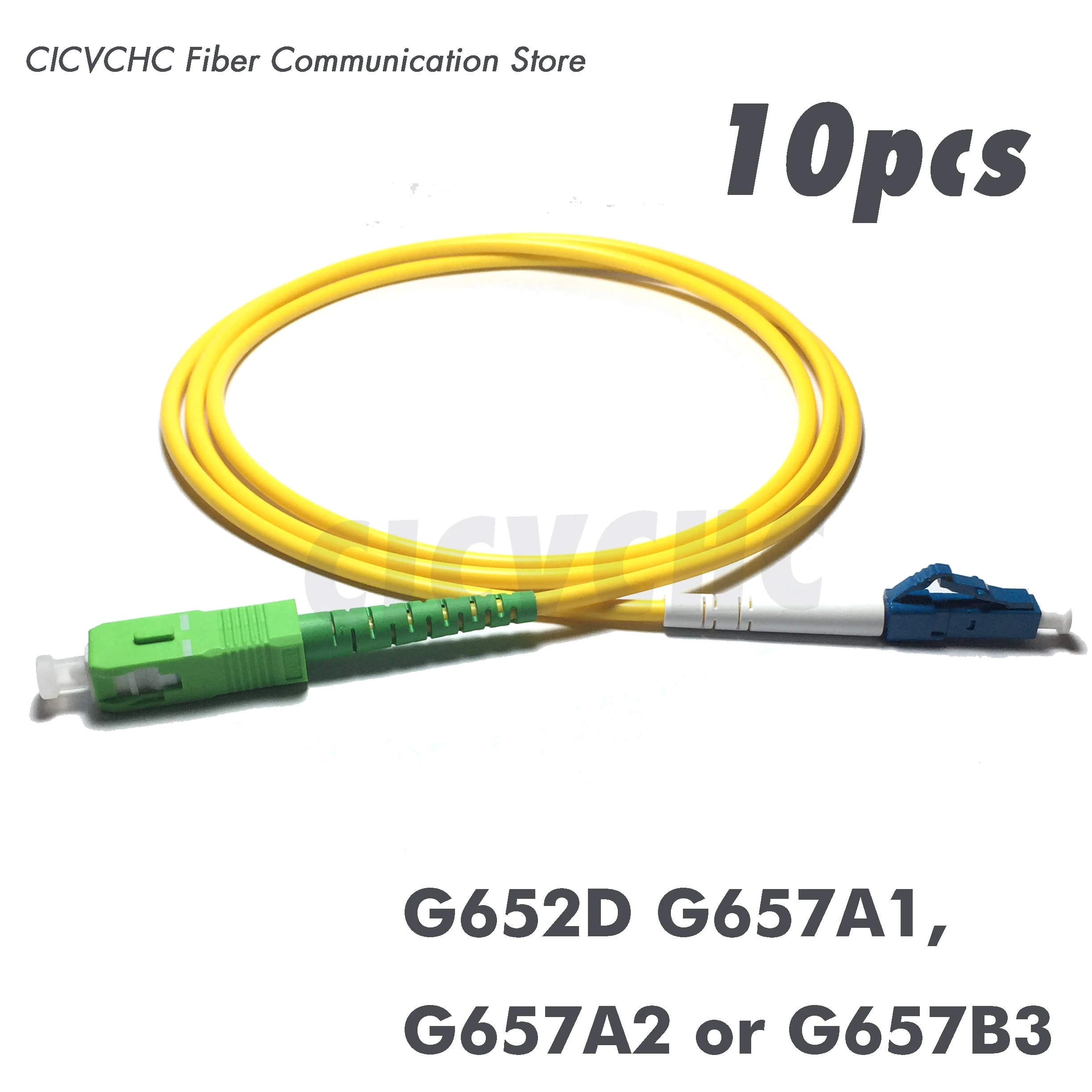10 шт. SC/APC-LC/UPC волокна Patchcord-один Mode-G657B3 G657A2 G657A1 G652D-3.0mm кабель/перемычка |