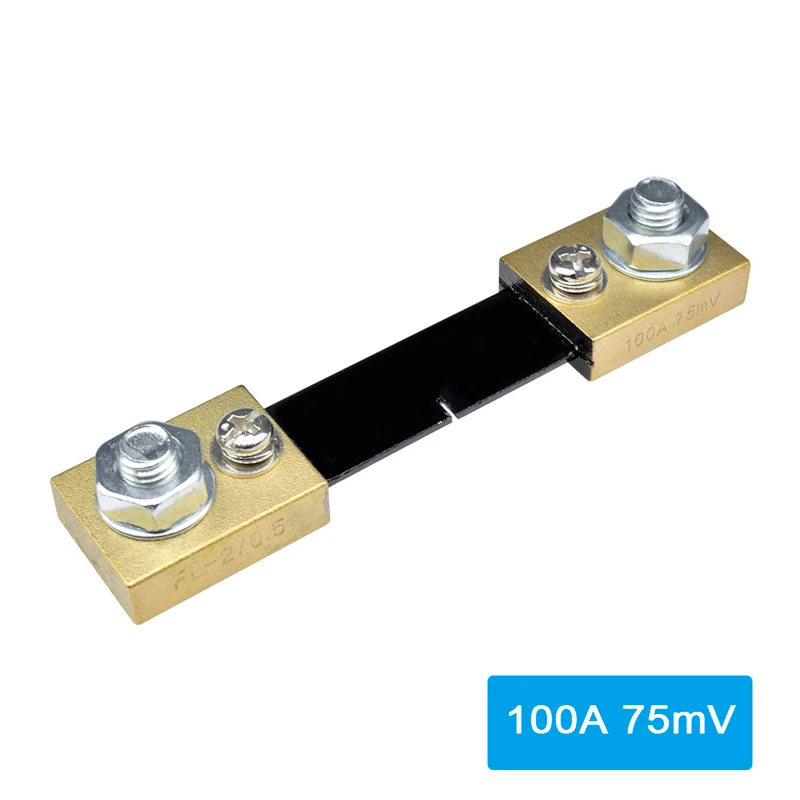 100A 75mV VOKTTA 100A 50A 30A 20A 10A/75mV внешний шунт FL-2 измеритель тока шунт резистор для цифровой амперметр ампер вольтметр ваттметр - Цвет: 100A 75mV