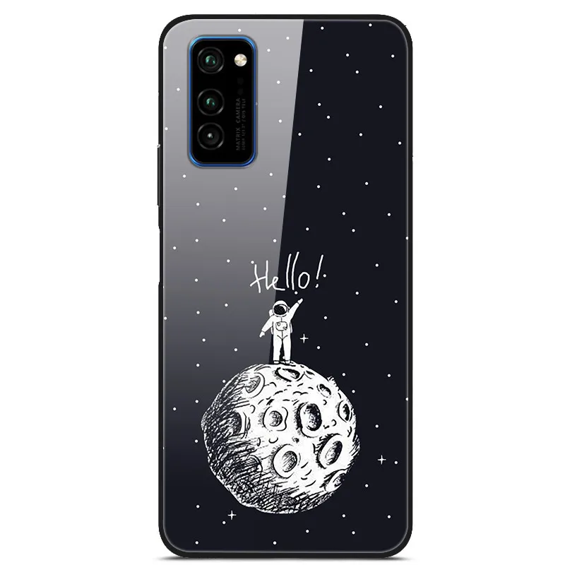 9 Для huawei Honor V30 чехол с милым рисунком стекло Жесткий задняя крышка чехлы для huawei Honor View 30 Pro Чехол Honor V30 Pro 5G бампер - Цвет: 9