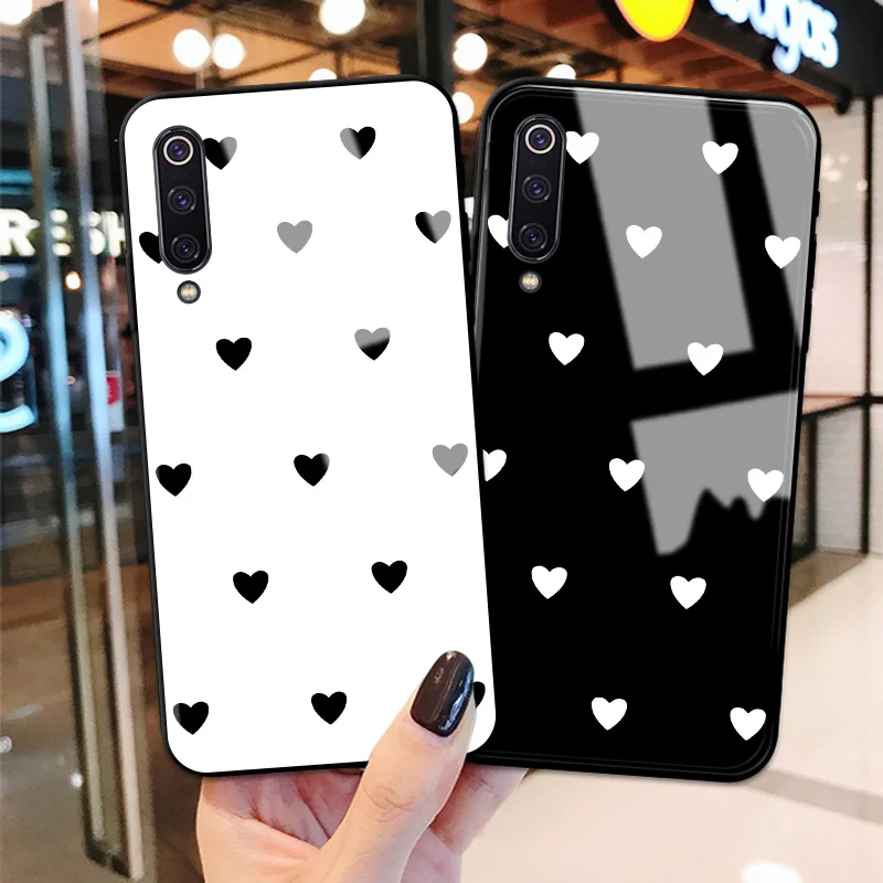 For Xiaomi Redmi 8A Case 8 Note 7 Pro Cartoon Painted Tempered Glass Back Cover Phone Bags Cases |