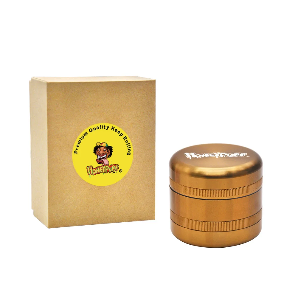 HONEYPUFF алюминиевый травяной шлифовальный станок 63 мм 4 слоя табачный курительная