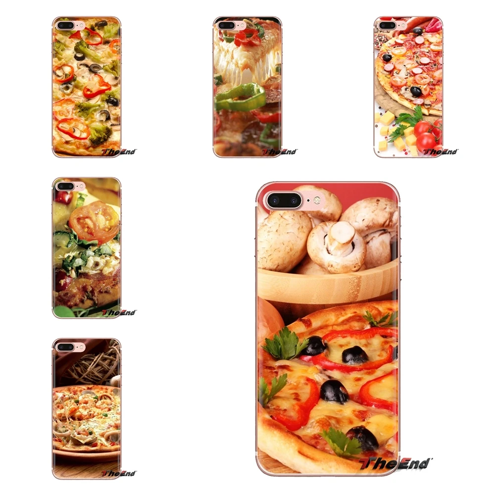 Мягкие чехлы обои еда Пицца овощи для iPhone XS Max XR X 4 4S 5 5S 5C SE 6 6S 7 8 плюс samsung Galaxy J1 J3 J5 J7