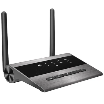 

Long Range Bluetooth Transmitter Receiver Low Latency Aptx Dual Wireless Link Speaker HD Audio